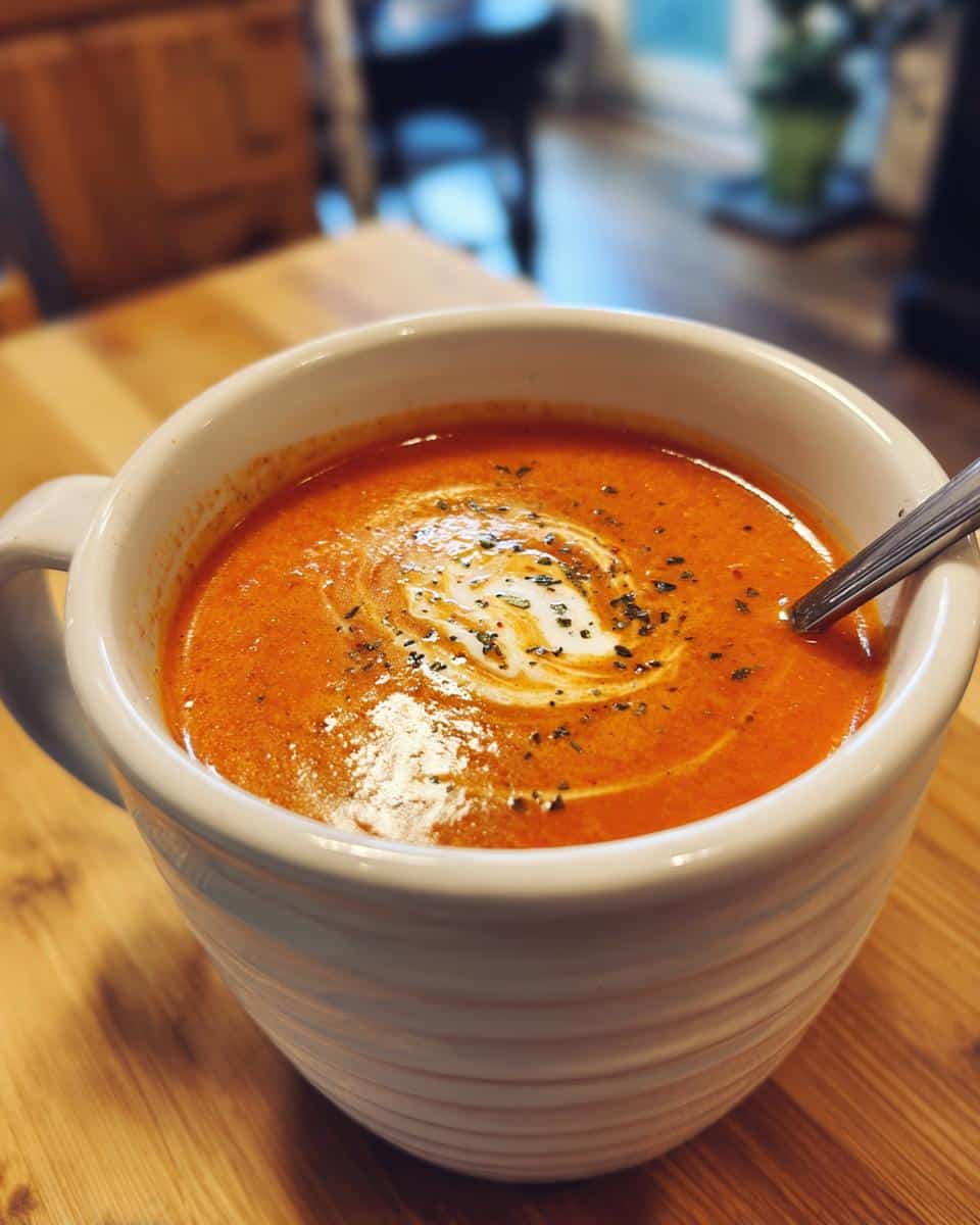 Creamy Tomato Soup from Scratch - detail 1