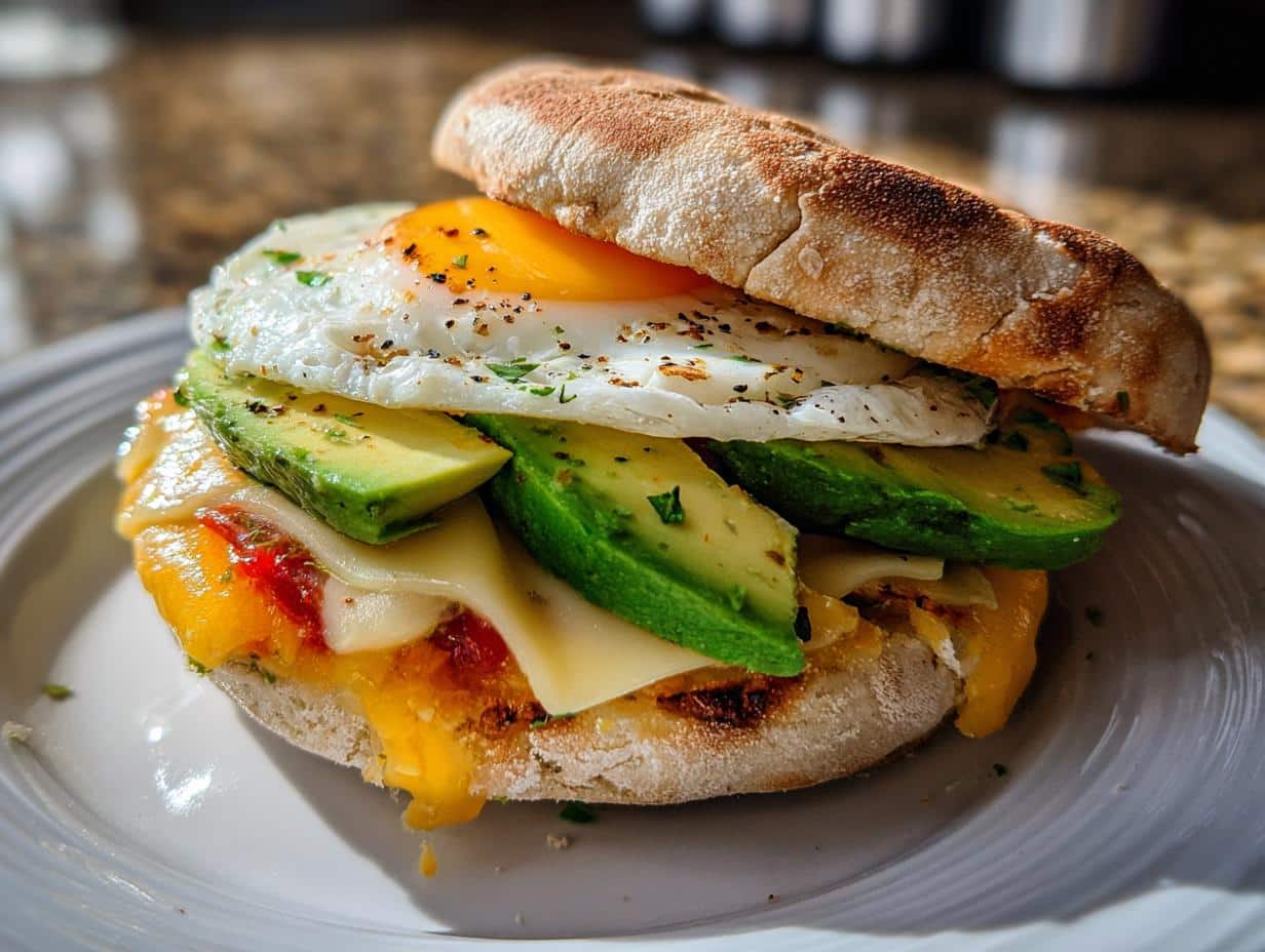 Vegetarian Breakfast Sandwich