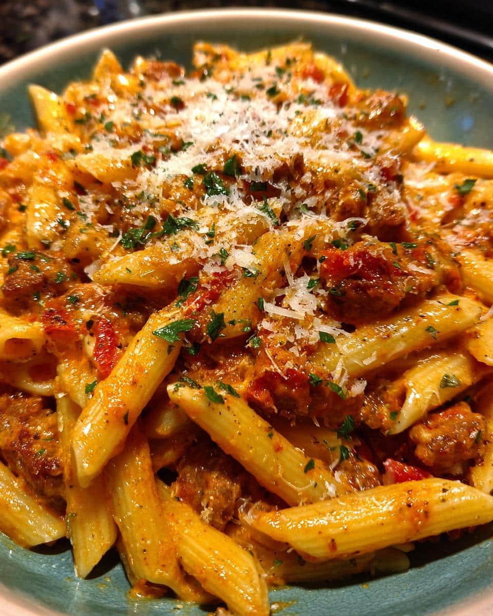 Amazing Fall Dinner Idea: Creamy Sausage Pasta 10 fall dinner ideas - detail 4