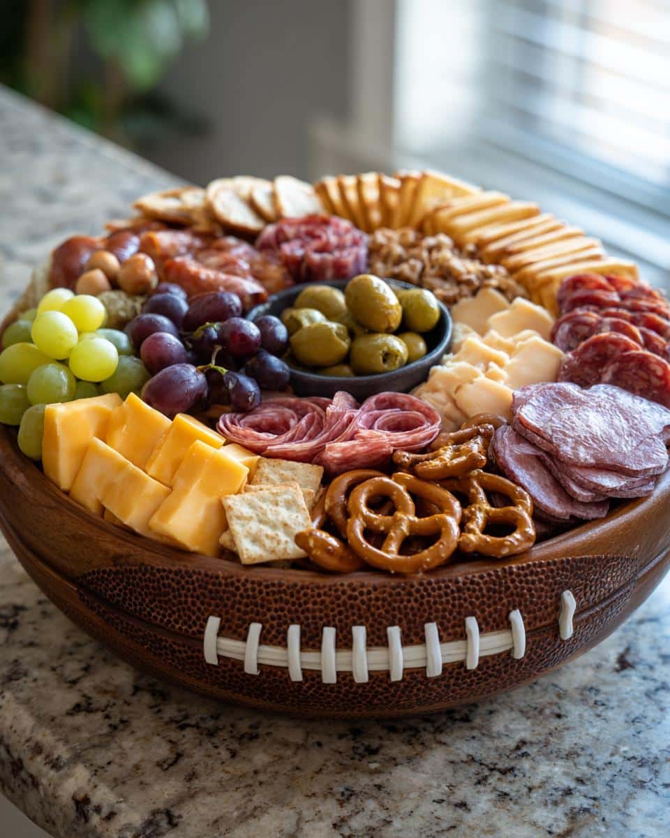football charcuterie board - detail 2