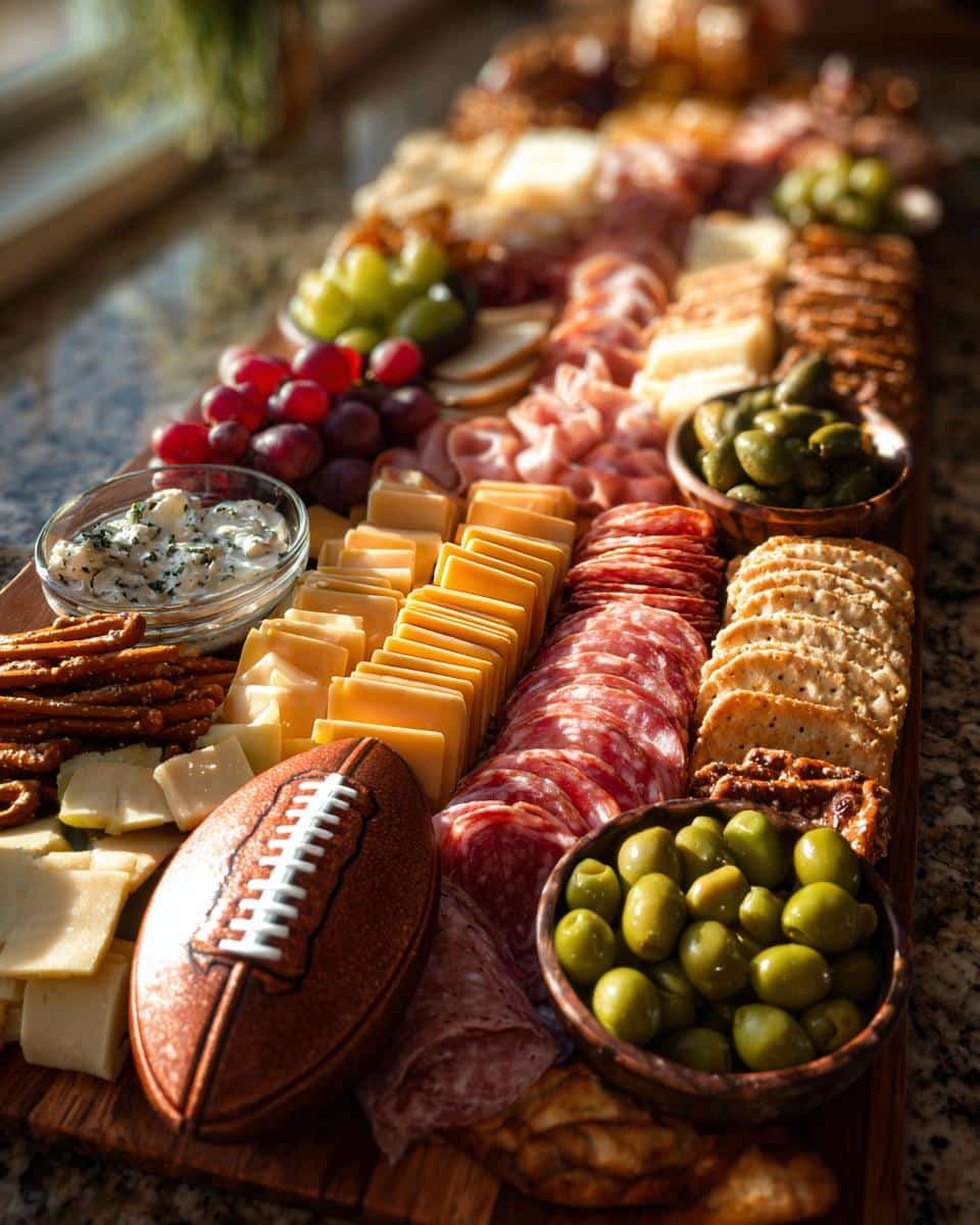 football charcuterie board - detail 4