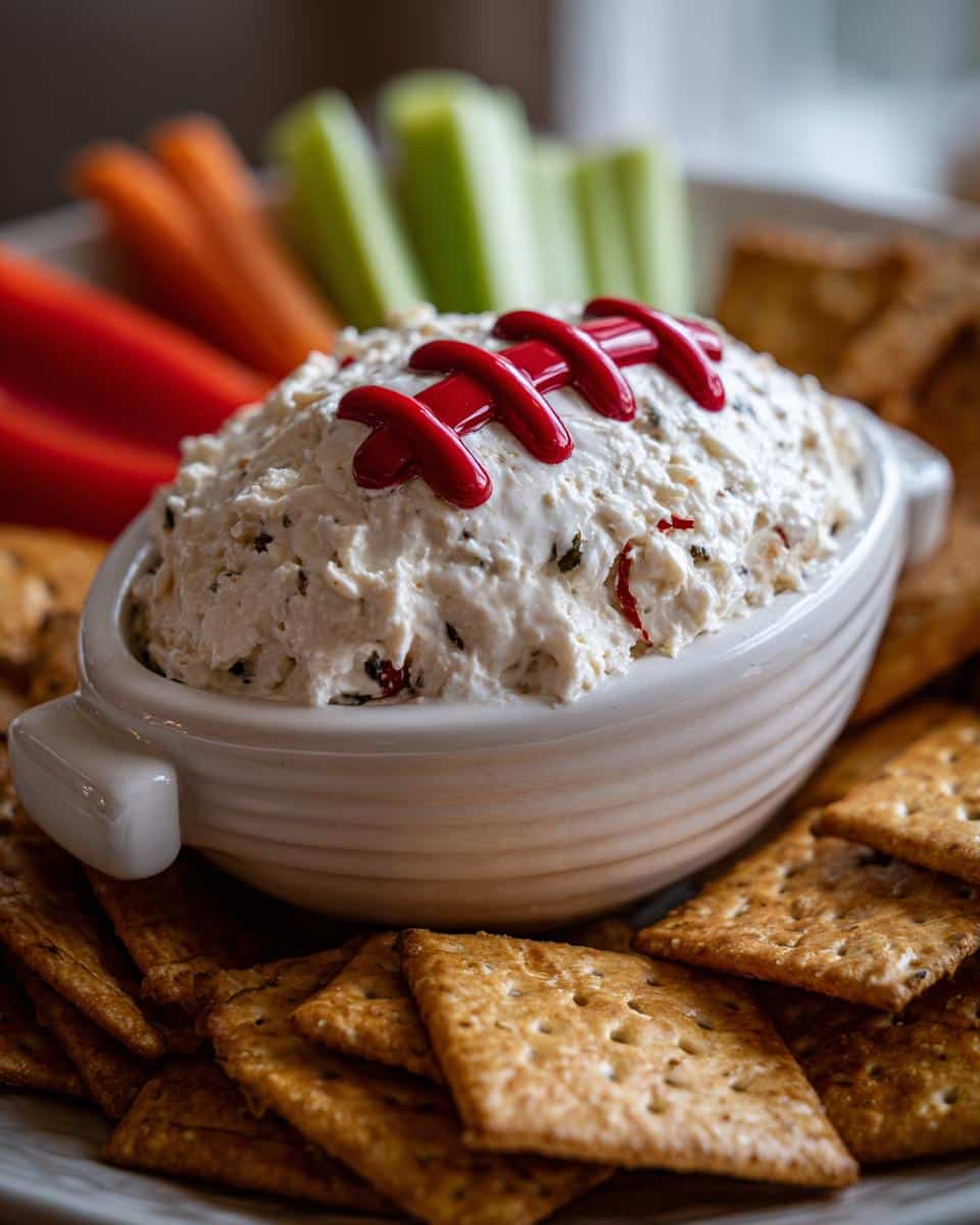 Best Football Themed Food: 1 Easy Dip 6 football themed food - detail 1