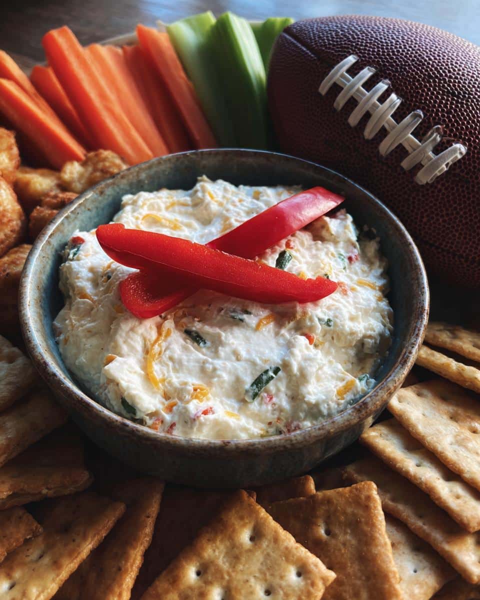 Best Football Themed Food: 1 Easy Dip 8 football themed food - detail 3