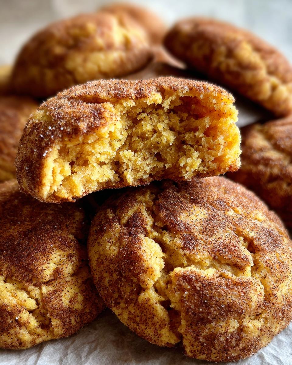 Chewy pumpkin snickerdoodle cookies: 1 heavenly batch 7 pumpkin snickerdoodle cookies - detail 2