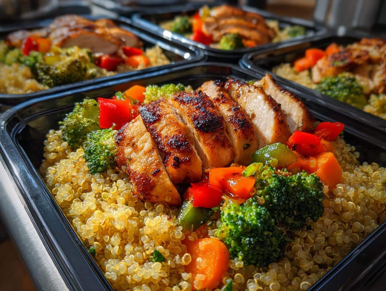 weekday meal prep lunches