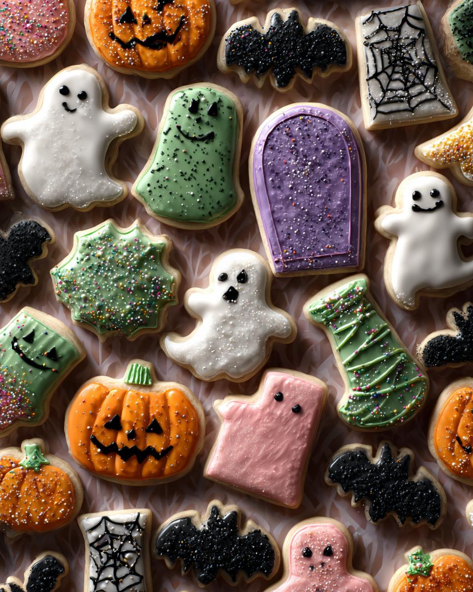halloween sugar cookies decorated - detail 1