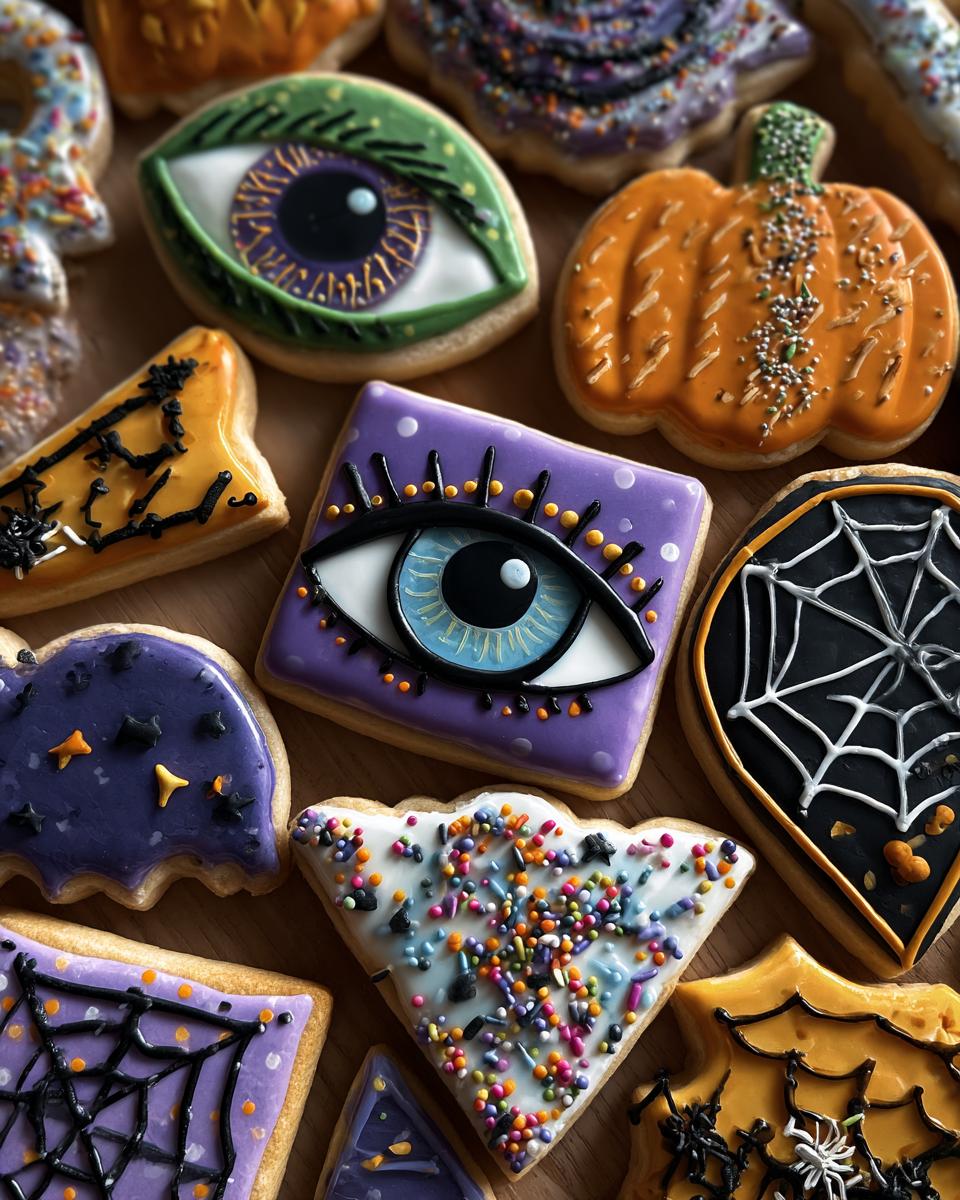halloween sugar cookies decorated - detail 2