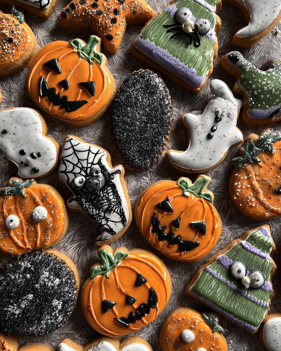 halloween sugar cookies decorated - detail 4