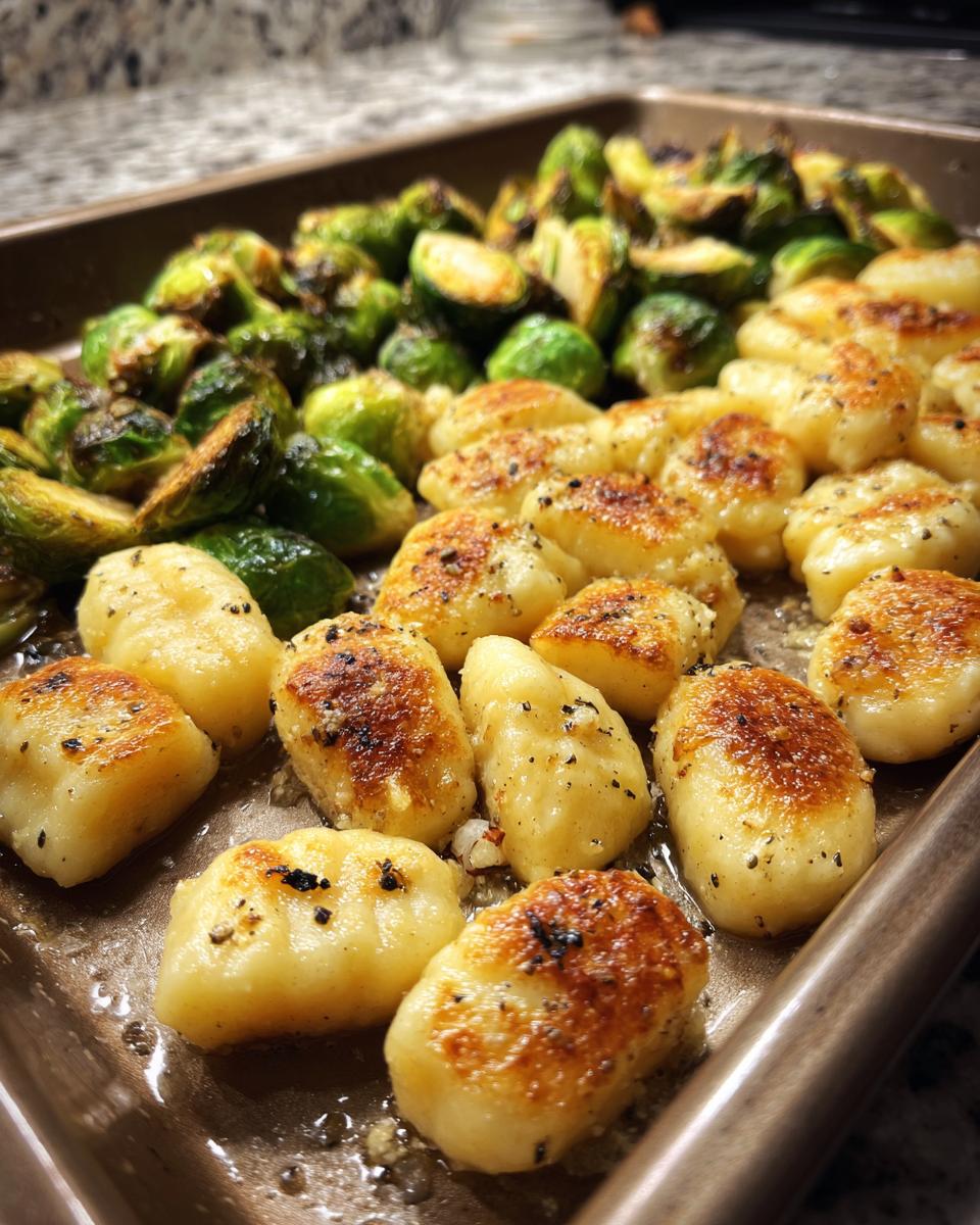 Sheet Pan Gnocchi: 25 Min Holiday Hero 6 Sheet Pan Gnocchi with Brussels Sprouts (Weeknight Holiday) - detail 2