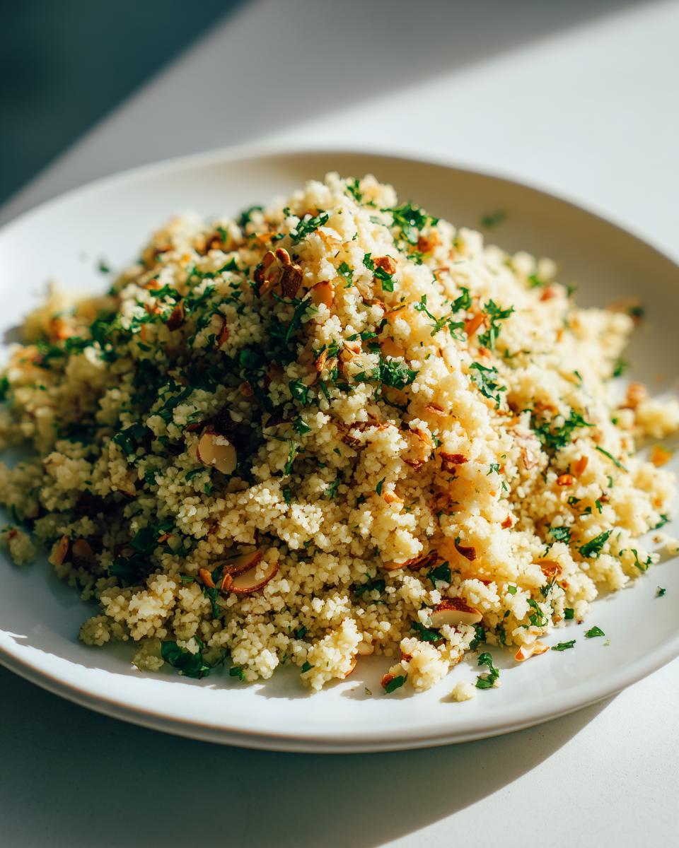 Amazing Herbed Couscous: Ready in Just 15 Minutes! 5 Herbed Couscous with Toasted Almonds - detail 1