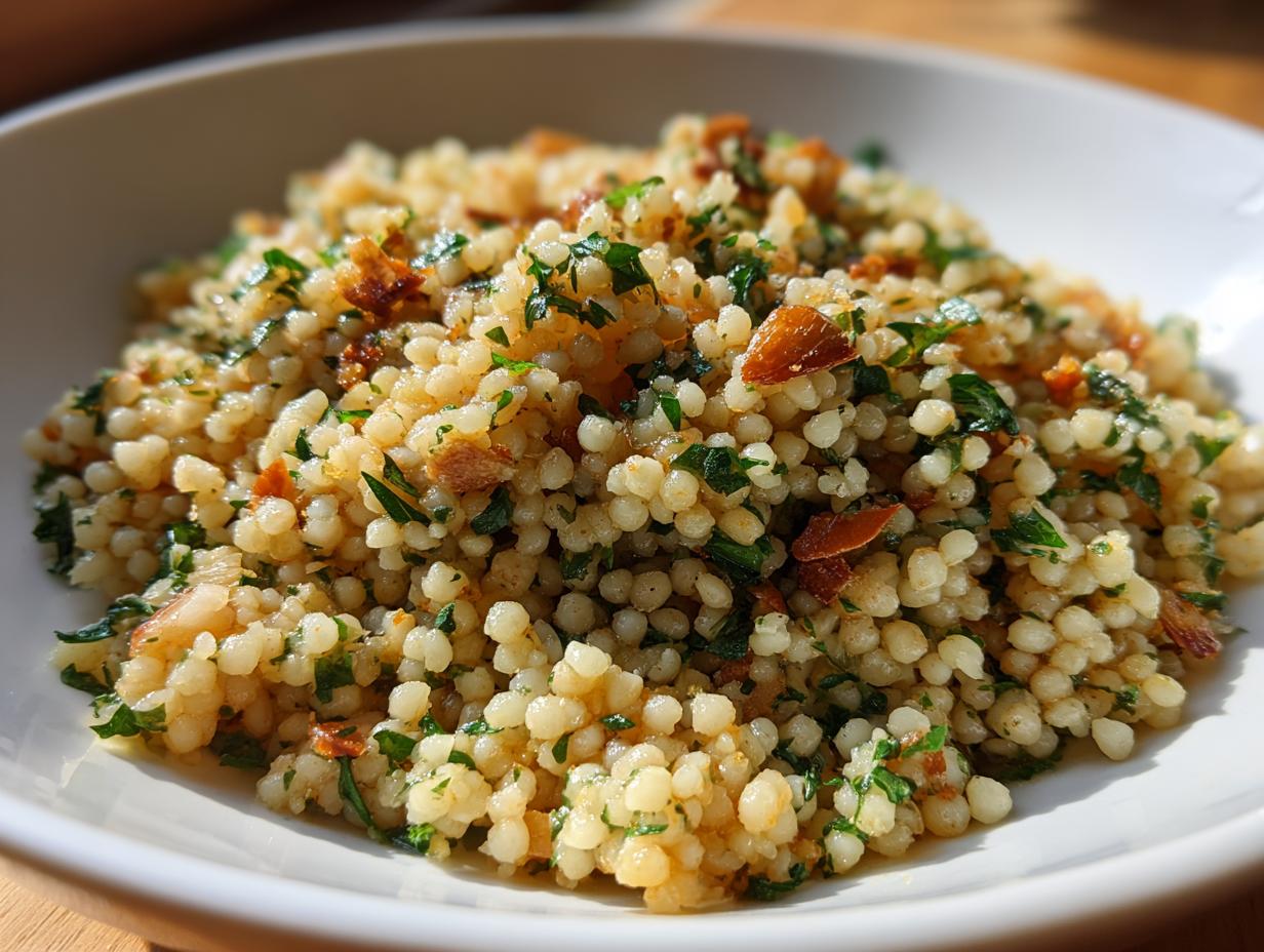 Amazing Herbed Couscous: Ready in Just 15 Minutes! 4 Herbed Couscous with Toasted Almonds