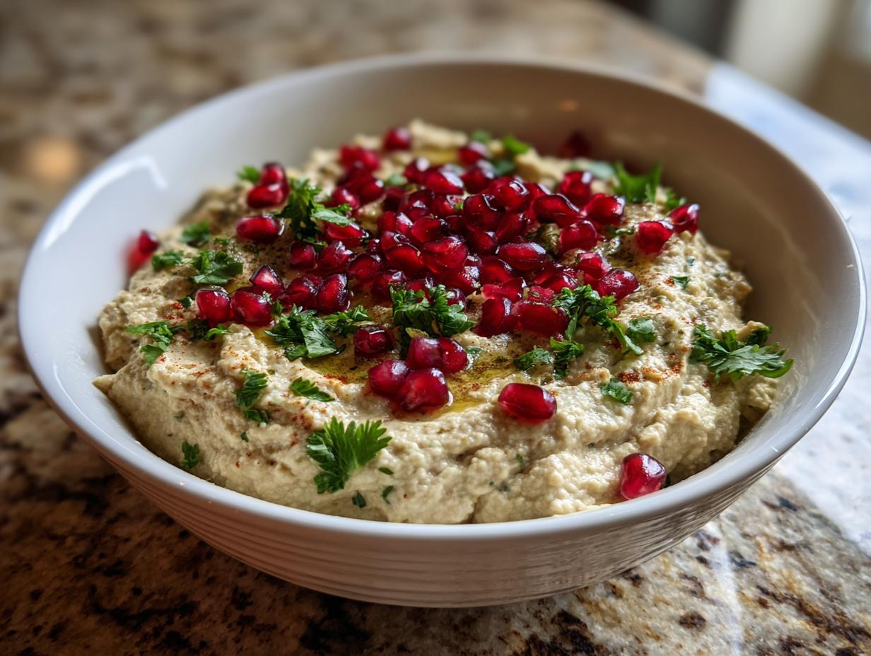 Baba Ganoush Dip with Pomegranate: 5 Easy Steps to Perfection!