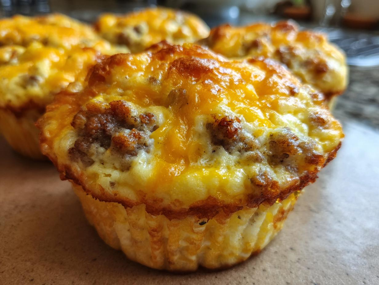 Amazing: 1 Recipe for Baked Egg Muffins with Turkey Sausage