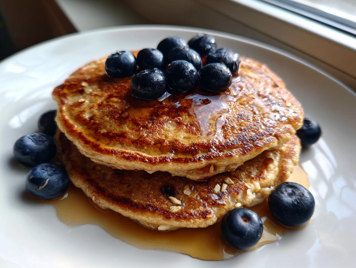 Enjoy 7 Delicious Banana Oat Protein Pancakes!