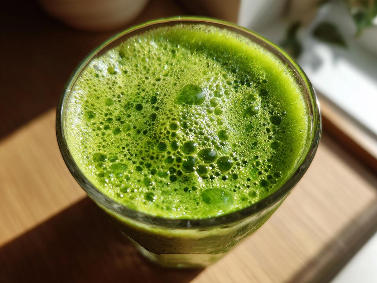 Kickstart Your Day w/ This Yummy Green Detox Smoothie (Kale Ginger)!