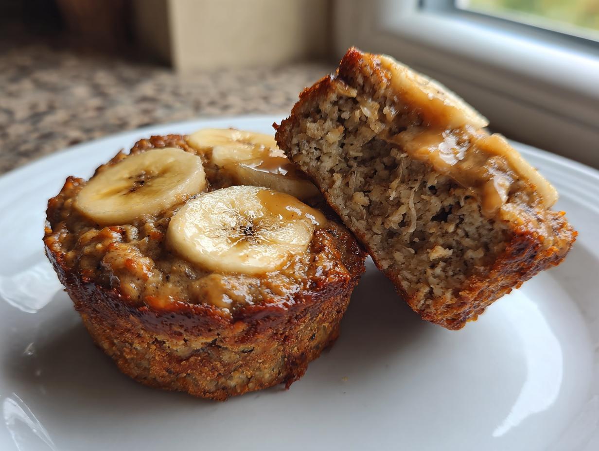 30-Min Peanut Butter Banana Baked Oatmeal Cups: Easy & Yummy!