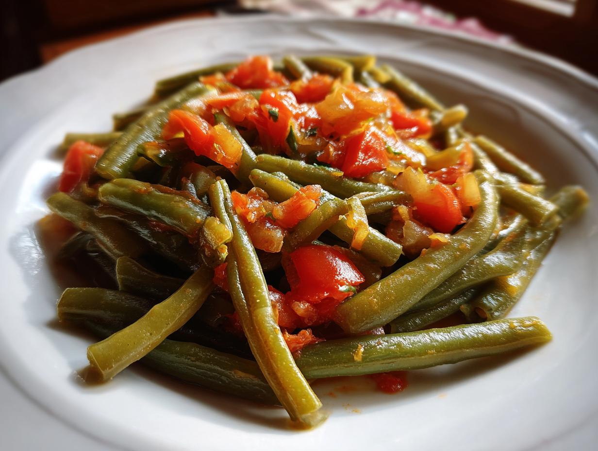 Delicious Braised Green Beans (Fasoulia): 1 Simple Recipe!
