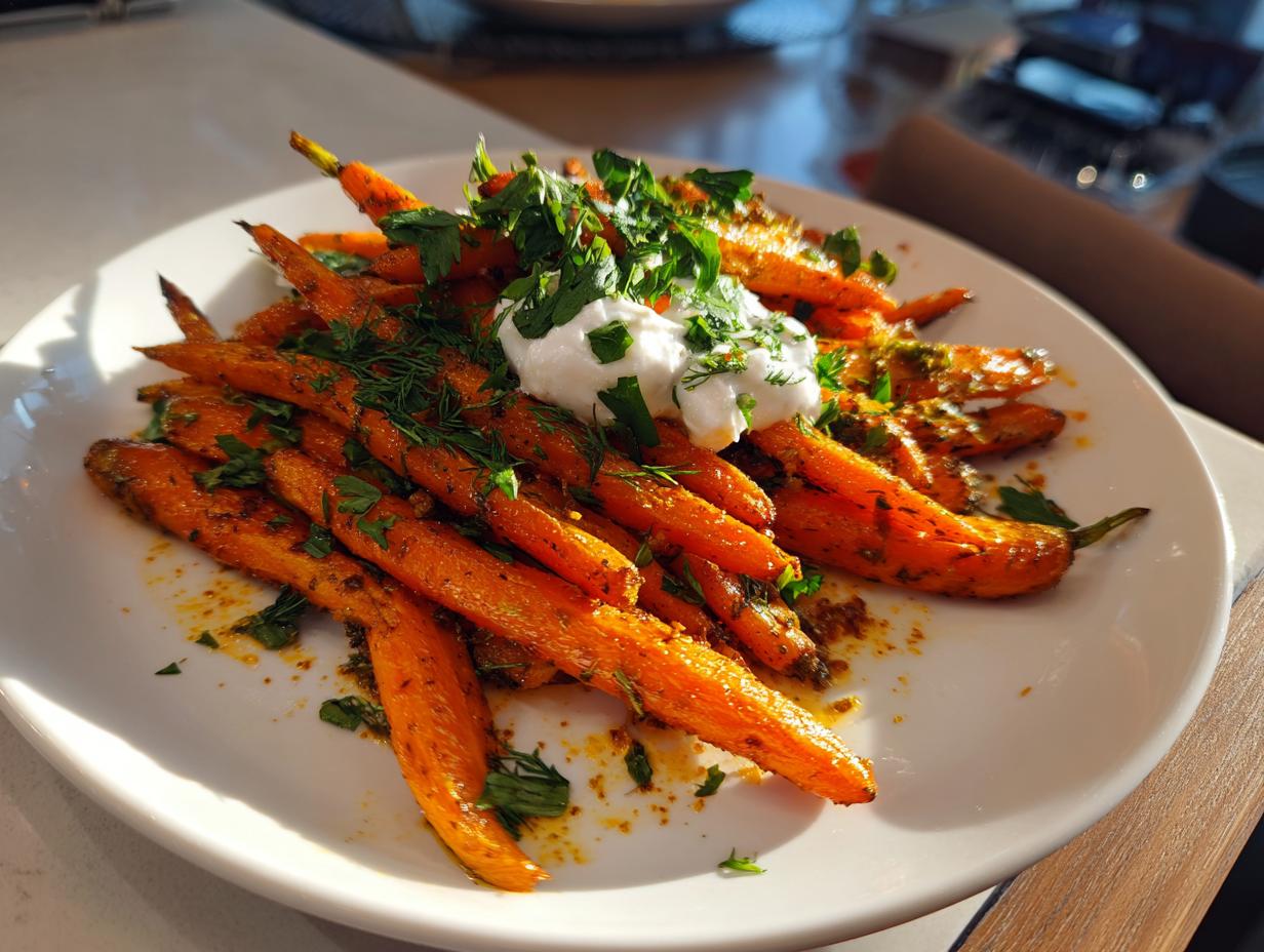 1 Recipe: Amazing Roasted Carrots with Za’atar & Yogurt