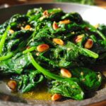 Sautéed Spinach with Lemon and Pine Nuts