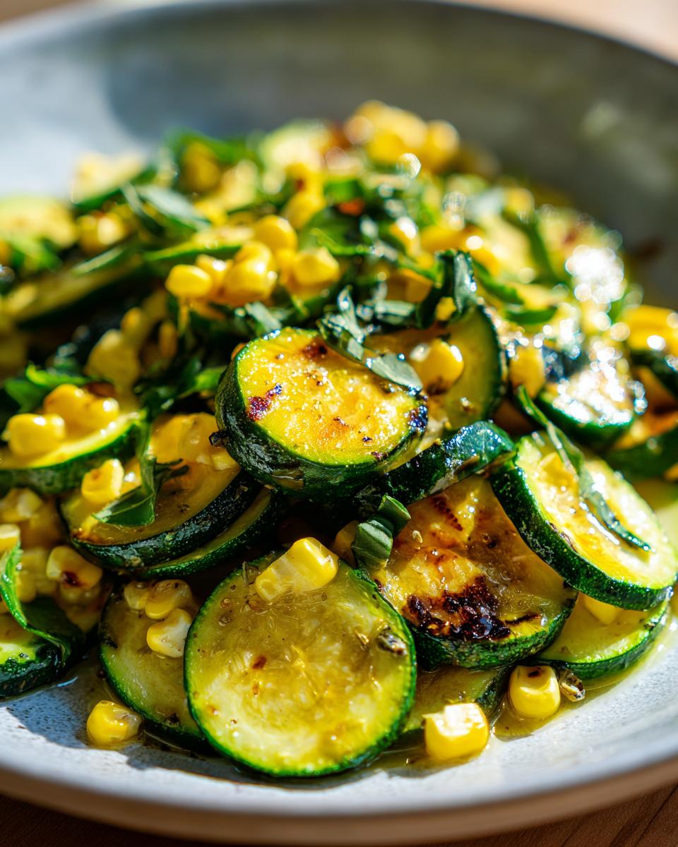 Sautéed Zucchini & Corn: One Dish, Big Flavor! 6 Sautéed Zucchini and Corn (Herb) - detail 1