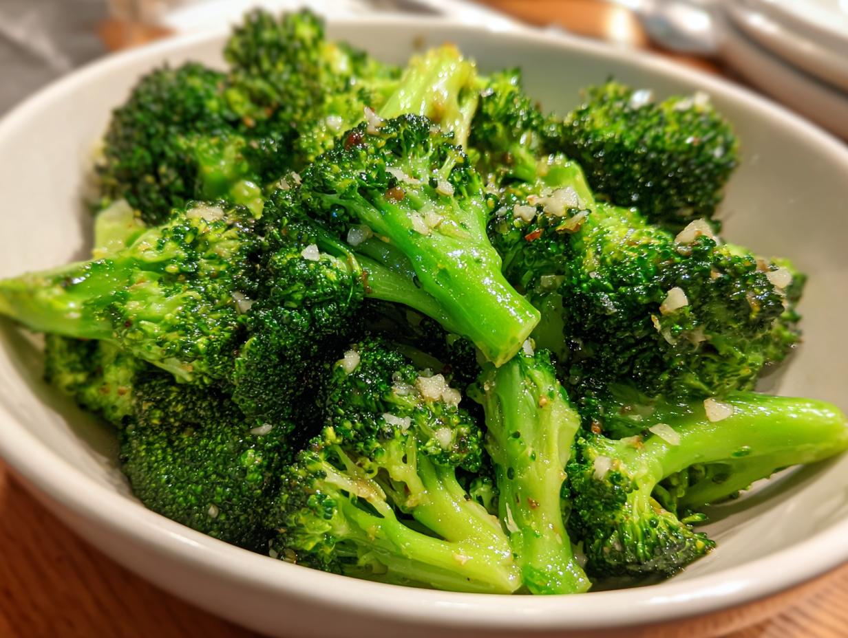 Delicious 15-Min: Steamed Broccoli with Garlic Soy Drizzle