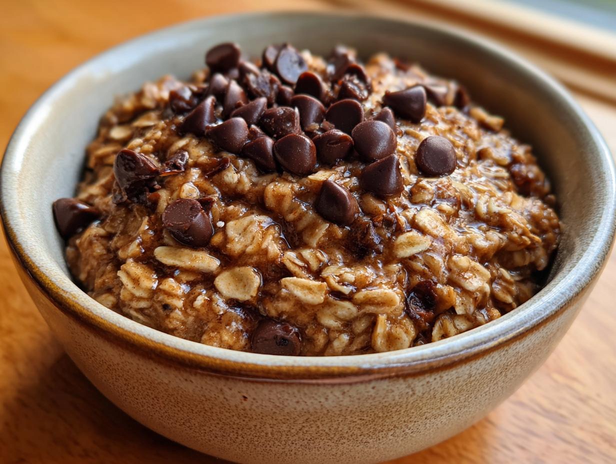 Yummy Chocolate Chip Baked Oatmeal: 40-Min Treat!
