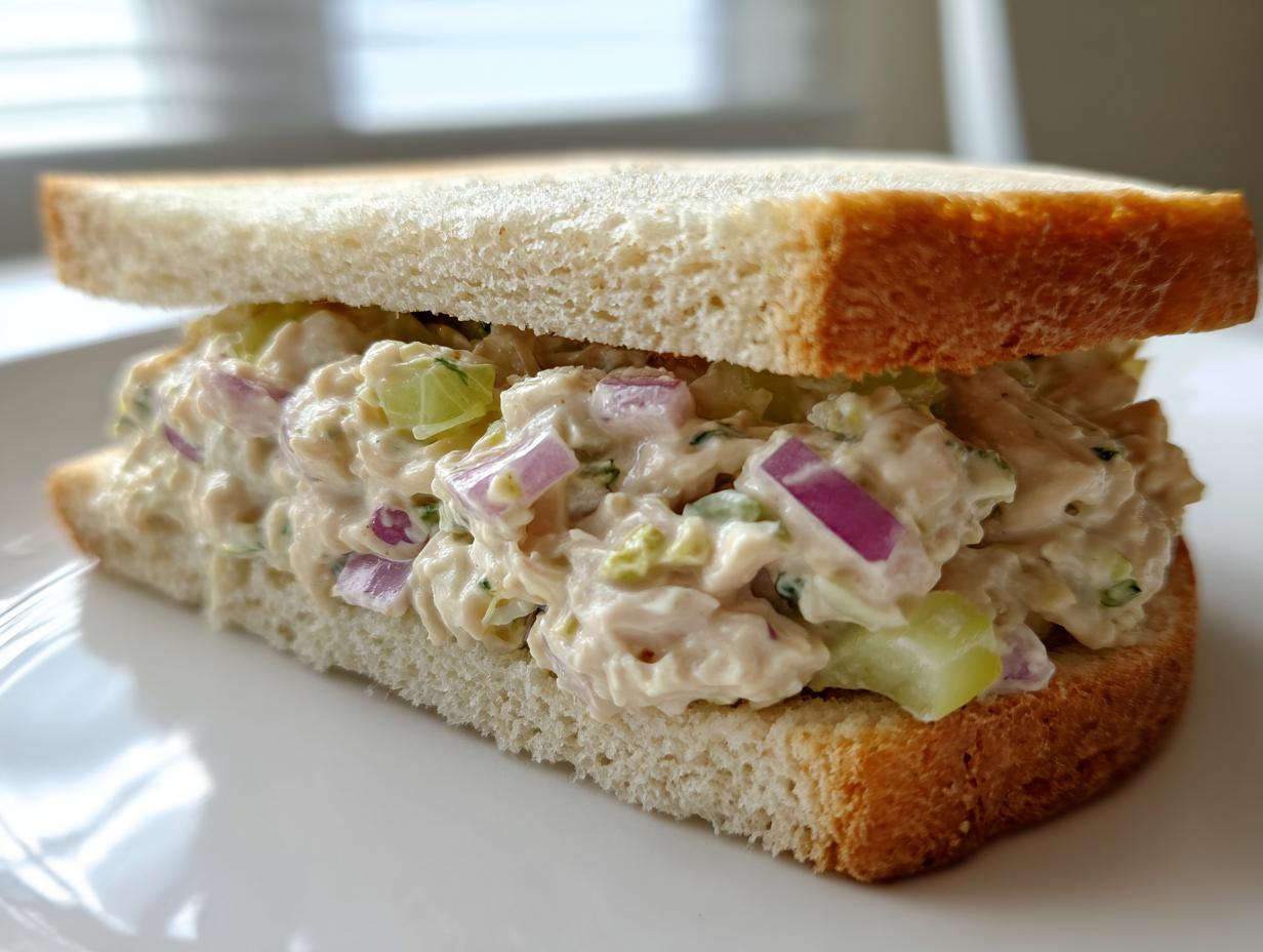 1 Classic Tuna Salad Sandwich: Easy & Delicious!