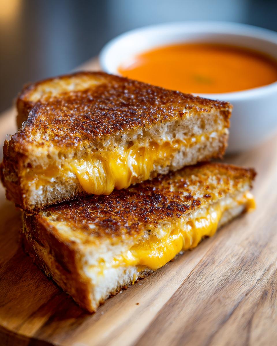 1 Perfect Grilled Cheese & Tomato Soup: 3 Step Recipe 7 grilled cheese and tomato soup | lunch - detail 2