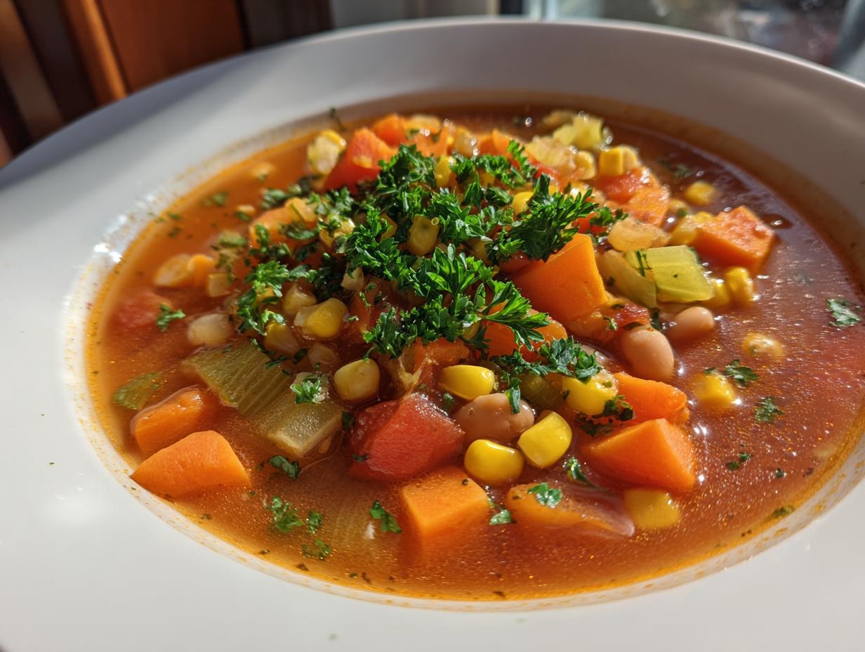 1 Veggie Soup with Beans for Lunch: A Delicious Recipe