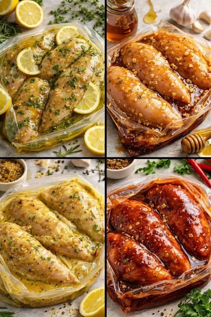 Chicken Marinades That Never Fail 1 Delicious chicken marinated in flavorful sauces for grilling or baking.