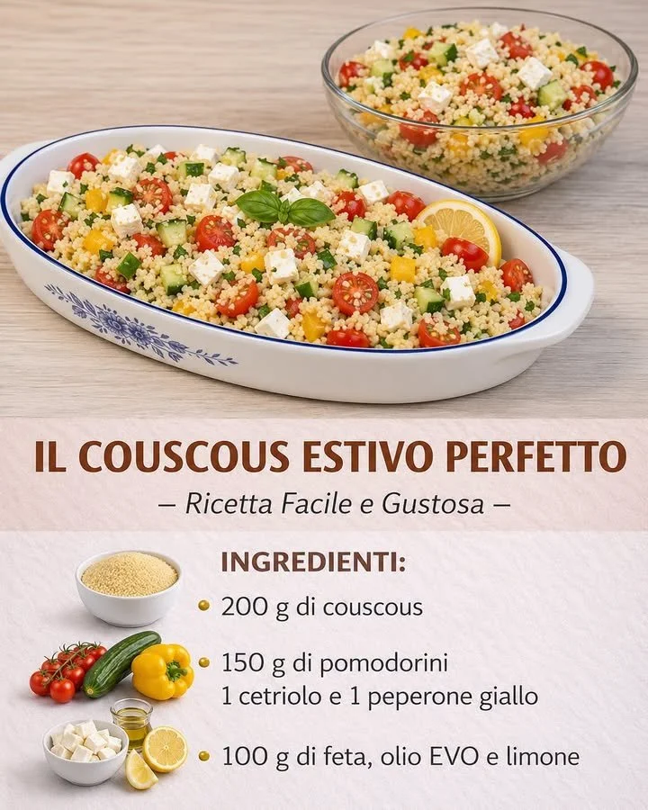 Couscous Estivo Perfetto 1 Couscous estivo perfetto con verdure fresche e spezie