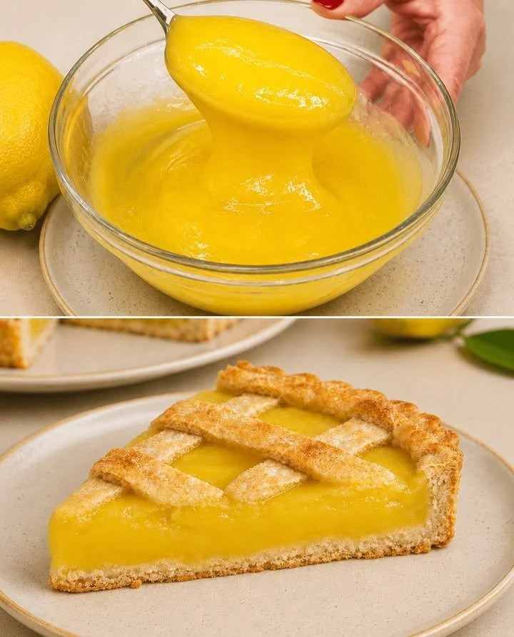 Crema al limone priva di latte: ricetta facile 1 Crema al limone priva di latte preparata con ingredienti freschi