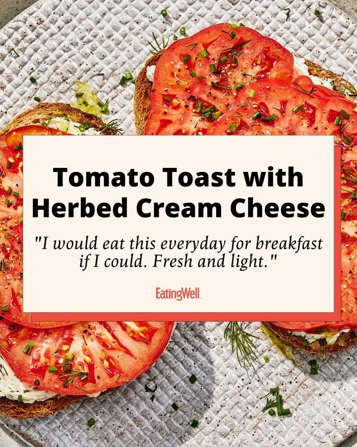 Heirloom Tomato Toast: Quick, Healthy Summer Recipe 1 Delicious heirloom tomato toast topped with fresh herbs and drizzled with olive oil