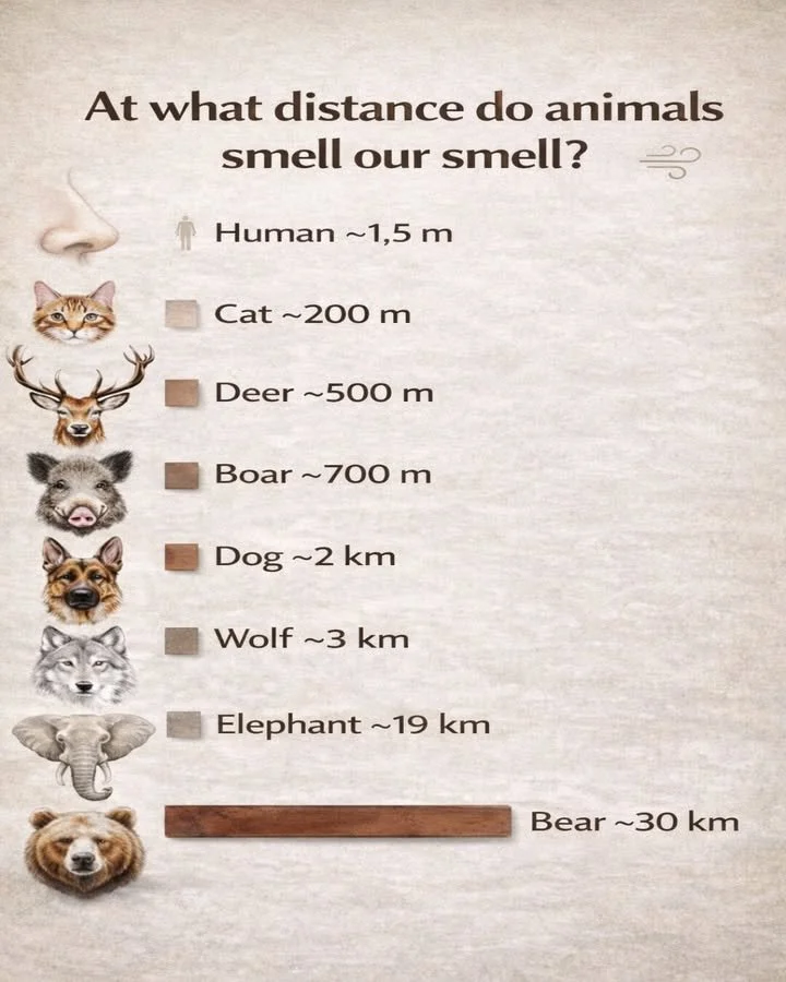 How Far Can Animals Smell Our Scent? 1 Animal sniffing to showcase their advanced sense of smell