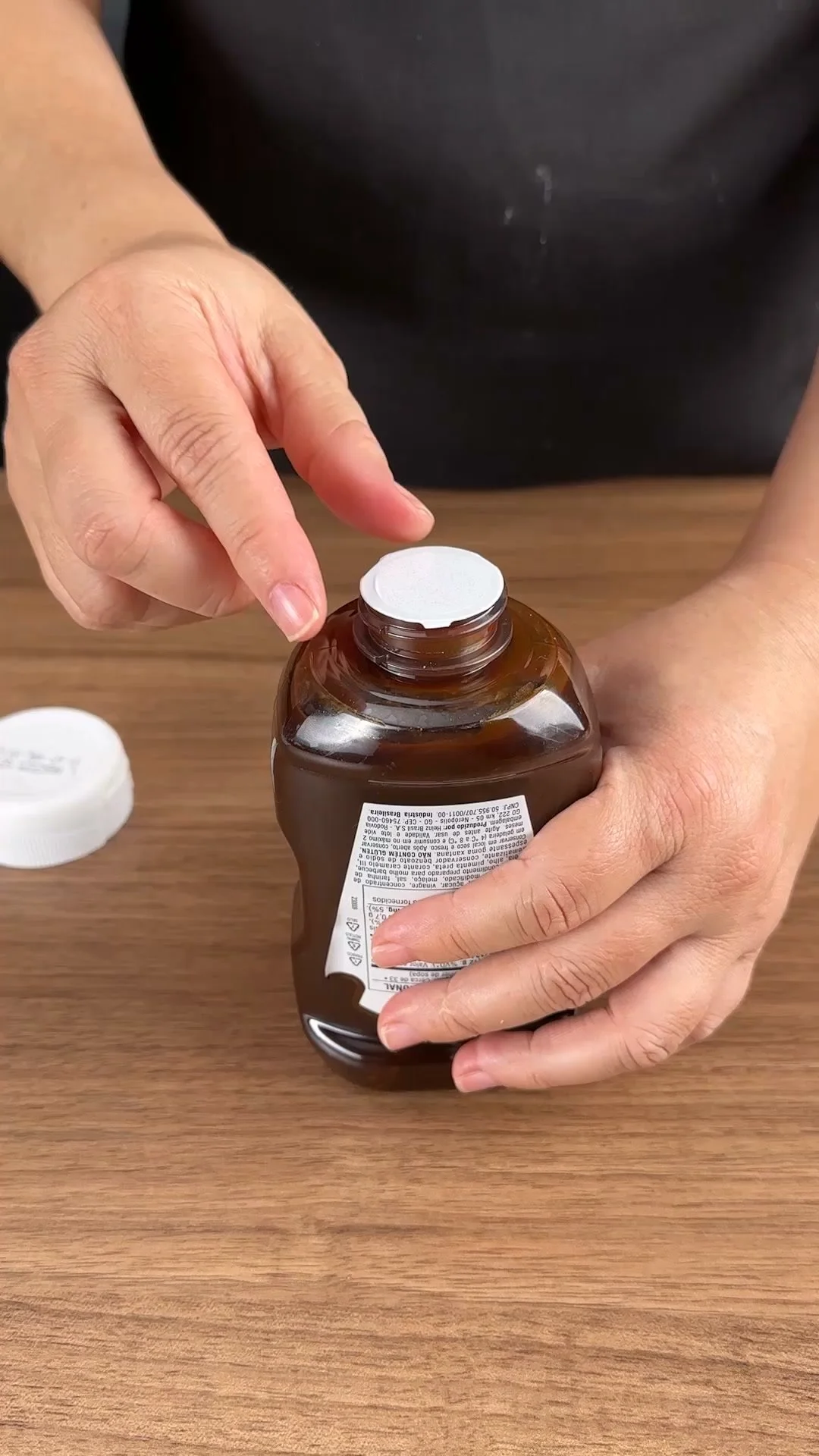 How to Pierce a Ketchup Bottle Seal with the Cap and Avoid a Mess
