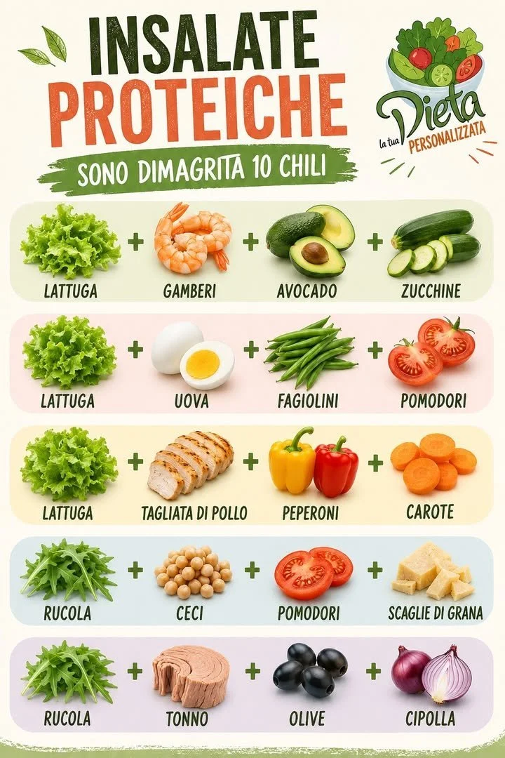 Insalate proteiche salva-dieta 1 Deliziose insalate proteiche per una dieta equilibrata e gustosa.