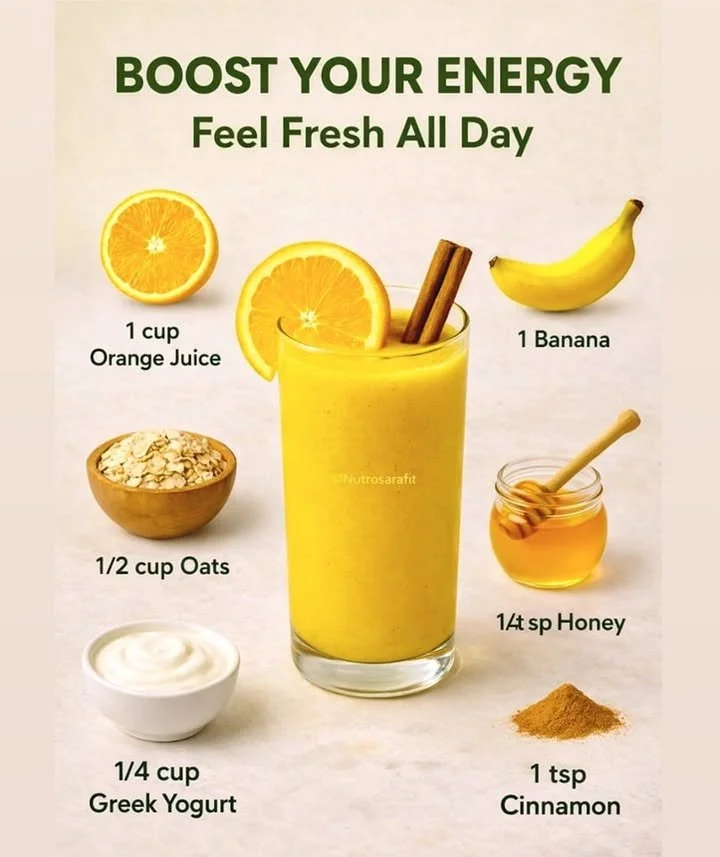 Natural Energy Boost Smoothie Without Caffeine 1 A vibrant energy boost smoothie made from natural ingredients without caffeine