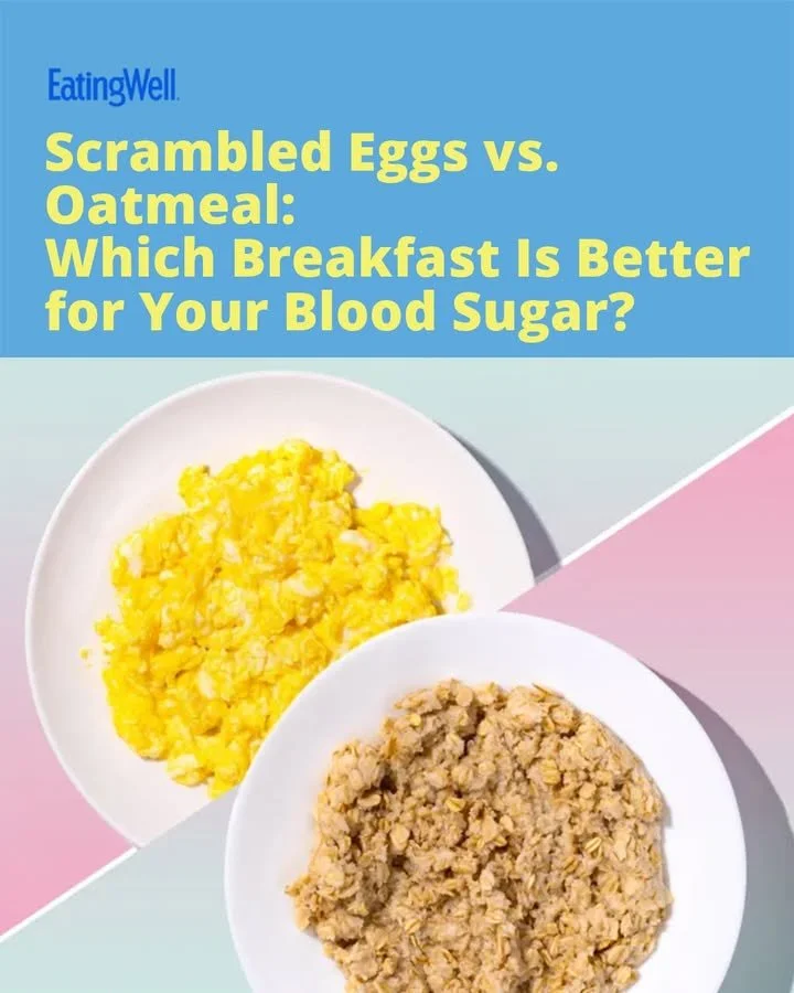 Scrambled Eggs vs Oatmeal: Which Breakfast Keeps Blood Sugar Stable? 1 Scrambled eggs and oatmeal breakfast comparison for blood sugar control