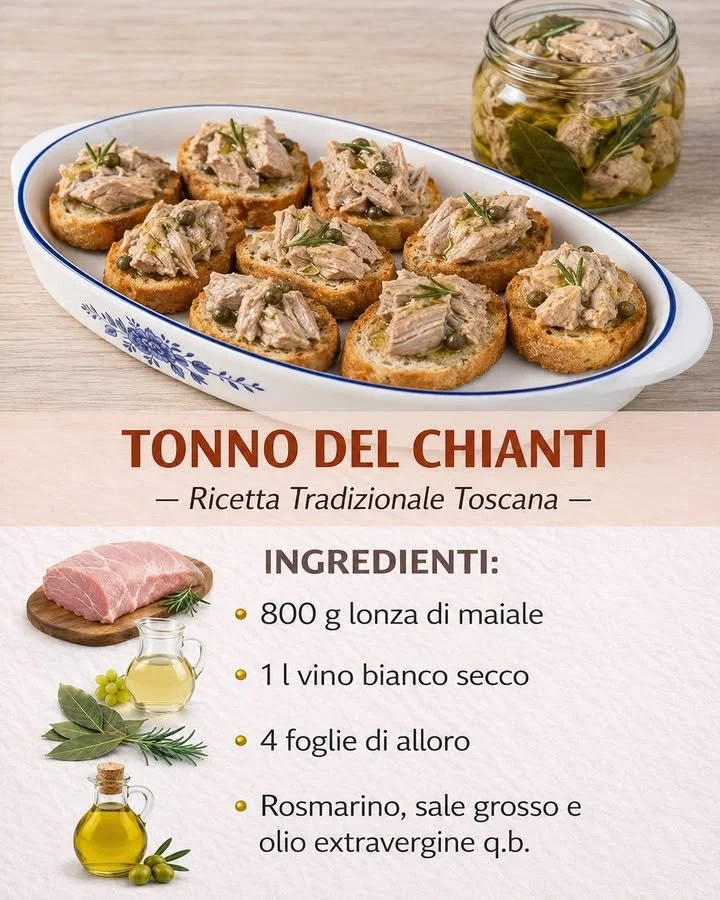 Tonno toscano: provenienza dal Chianti e sapore autentico 1 Confezione di tonno toscano proveniente dal Chianti