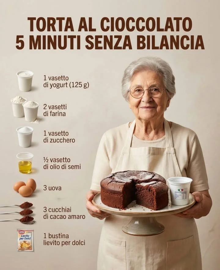 Torta al cioccolato in 5 minuti 1 Torta al cioccolato pronta in 5 minuti, dessert delizioso e veloce