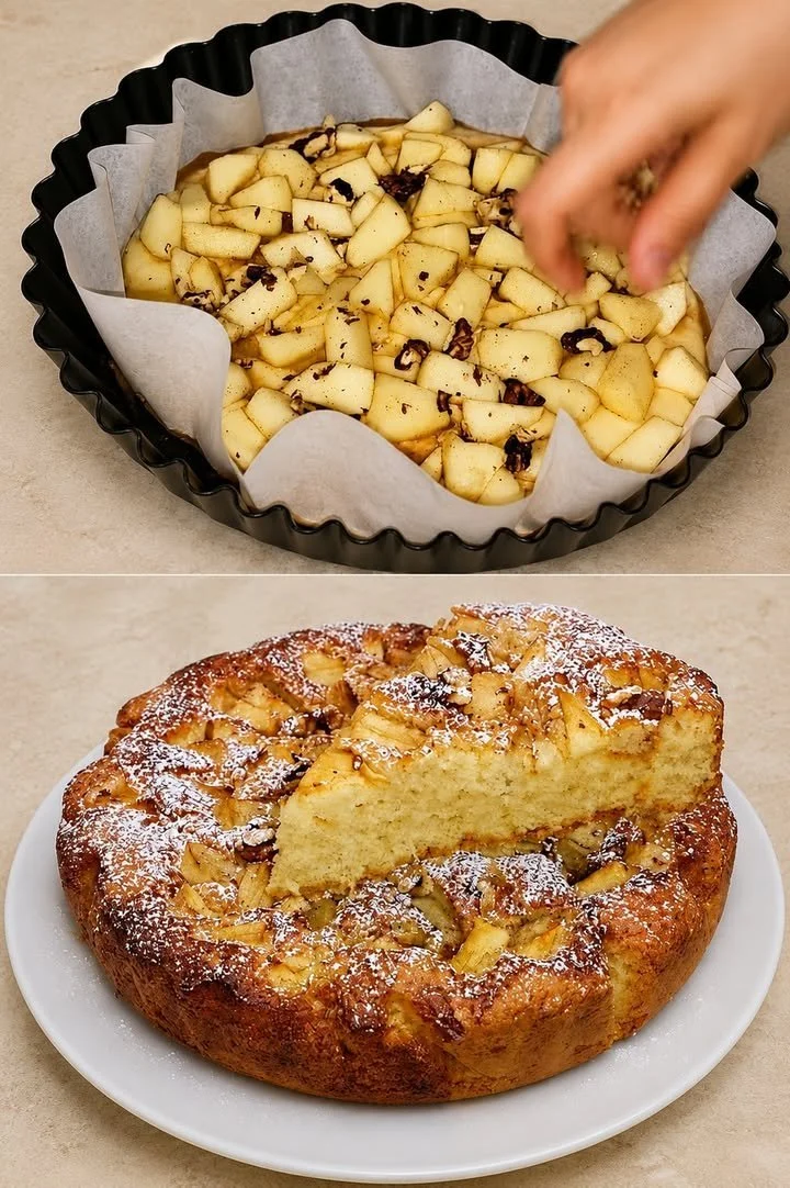 Torta di Mele e Yogurt 1 Fetta di Torta di Mele e Yogurt con mele fresche e yogurt cremoso.