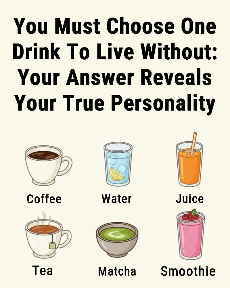 Which Drink Would You Choose If You Could Only Keep One? Your Choice Might Reveal Your Personality