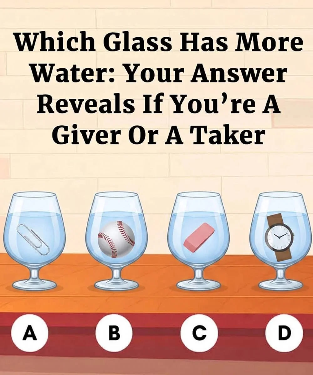 Which Glass Has More Water? Your Answer May Say More About How You Think Than You Expect