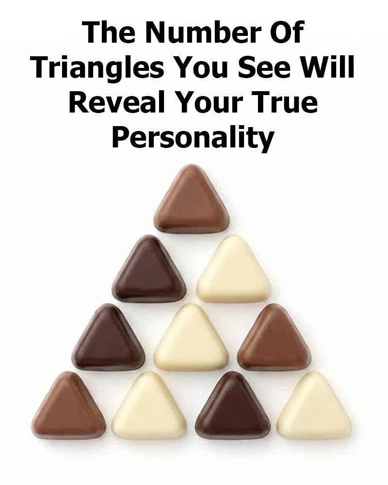 The Number of Triangles You See May Reveal More About Your Personality Than You Expect
