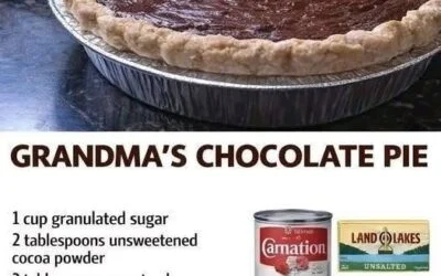 Grandma’s Chocolate Pie: The Old-Fashioned Southern Dessert With a Silky, Creamy Filling