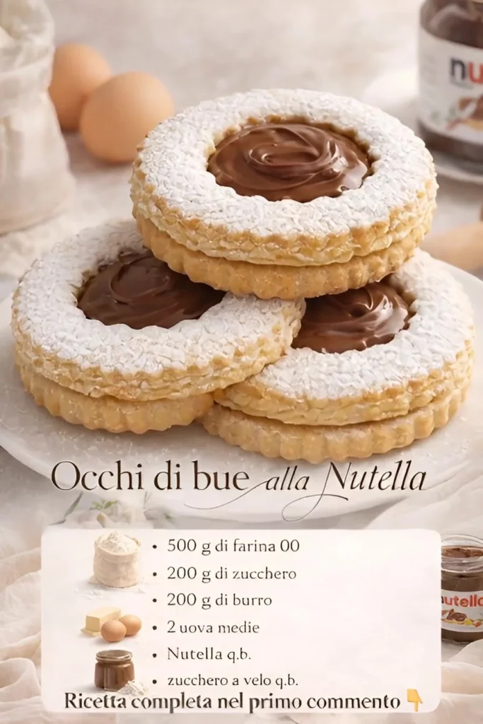 Cuore di Nutella in una ricetta per famiglie italiane