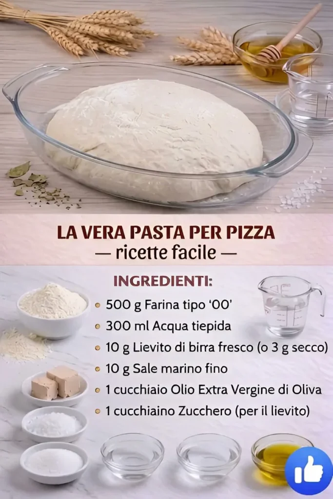 Pasta per pizza fatta in casa pronta per essere farcita